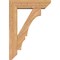 Ekena Millwork Balboa Slat Smooth Bracket w/ Offset Brace, Western Red Cedar, 7 1/2"W x 28"D x 40"H BKT0806X28X40BOA06SWR - alternate 2